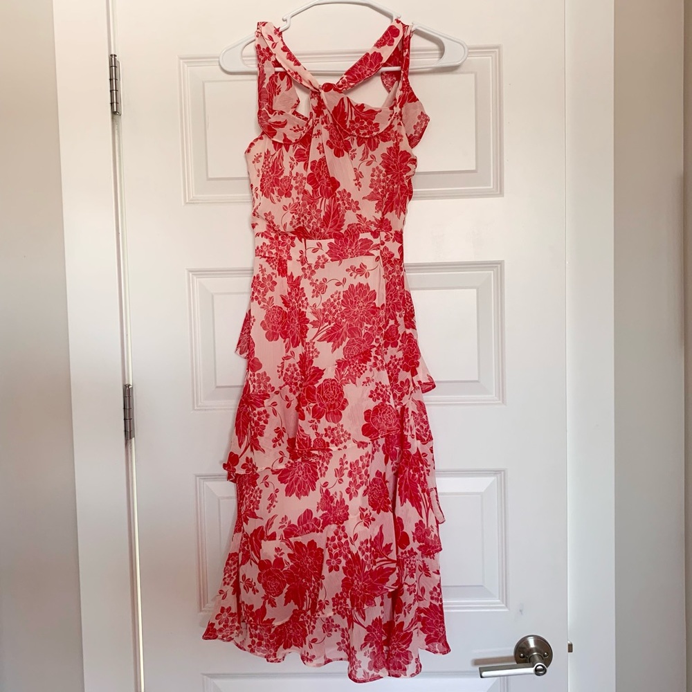 Chelsea 28 Red-White Floral Dress